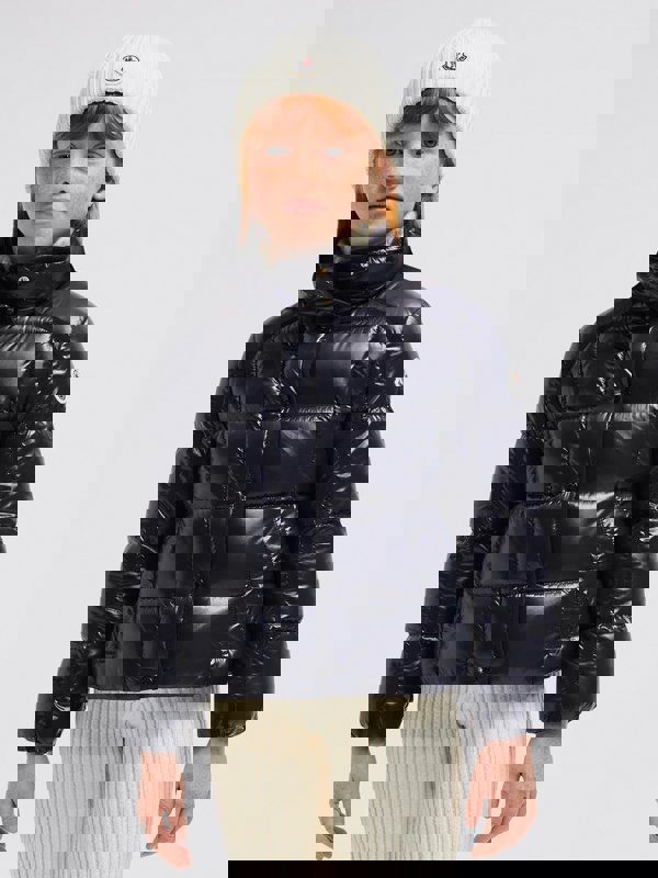 Moncler Enfant Girls Down Padded Selat Jacket in Navy