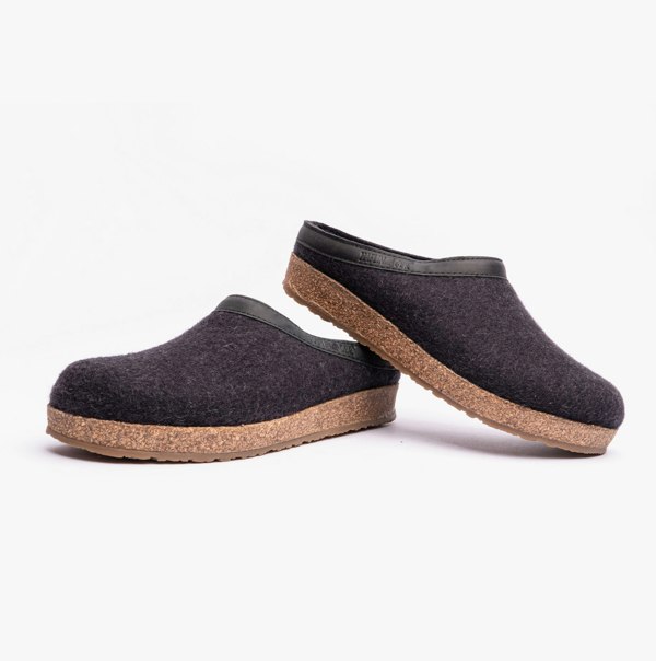 Haflinger TORBEN Womens Slippers Graphite