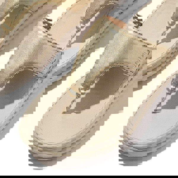 FitFlop F-MODE GO Womens Toe Post Sandals Platino