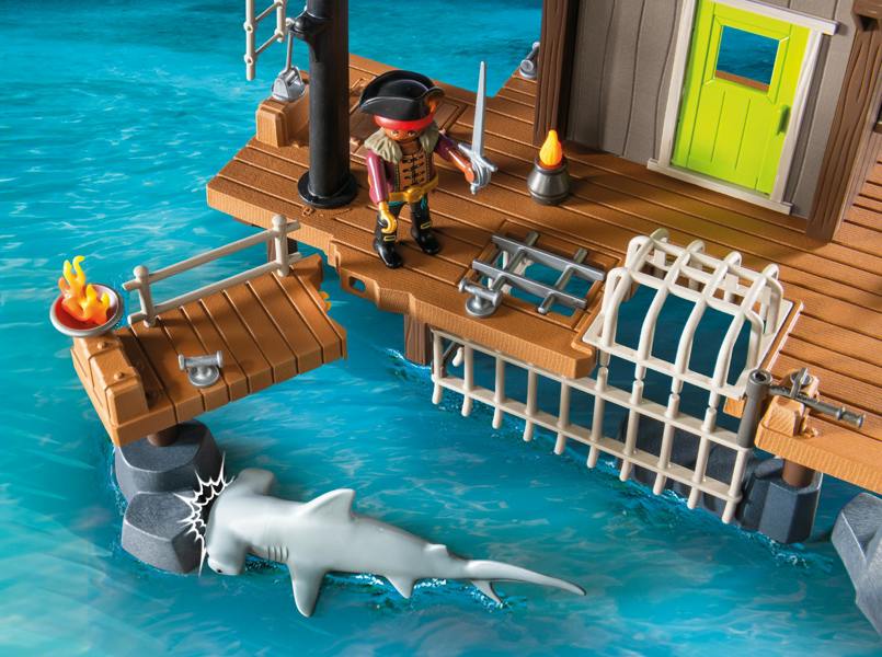 Playmobil Pirates Pirate Harbor with Prison & Cannon