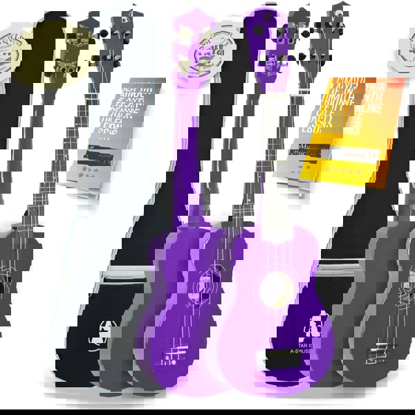 A-Star Soprano Ukulele With Bag Ukuleles#Colour_Purple