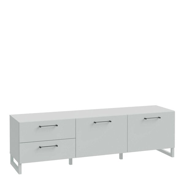 Wyld Haus Coimbra Light Grey TV Unit 2 Doors 2 Drawers