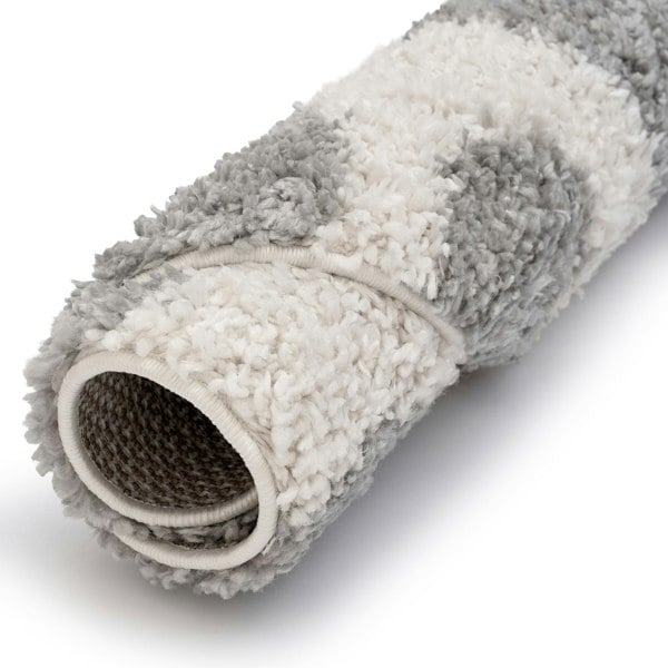 Moodi Shaggy Grey Rug, Underfloor heating, soft pile | THE RUGS