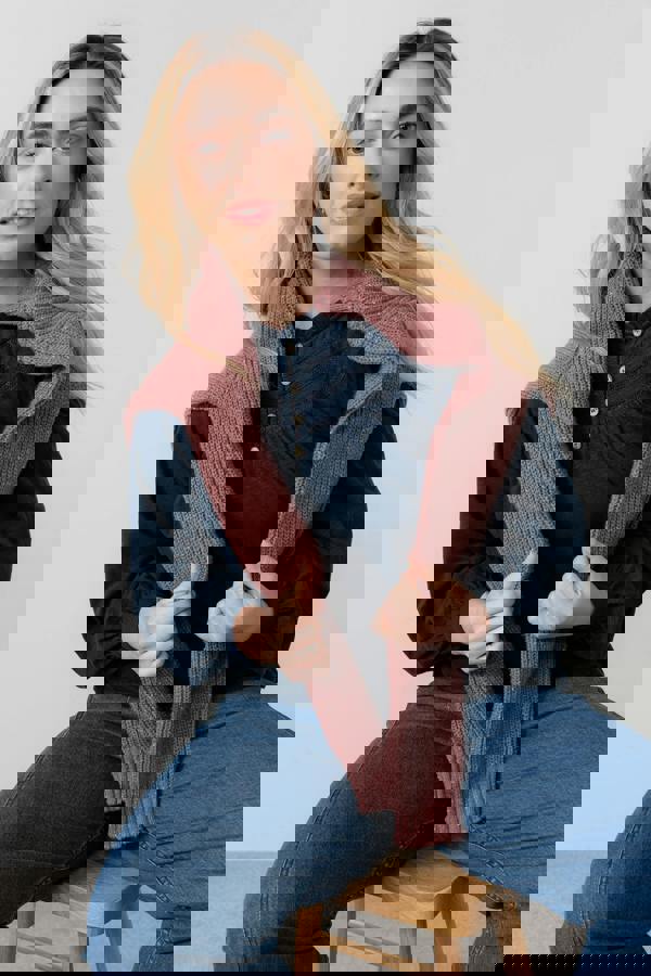 Lily & Me Luna Organic Cotton Blouse Navy