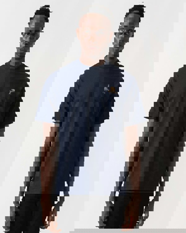 Aquascutum Mens Small Logo T-Shirt - Navy 11