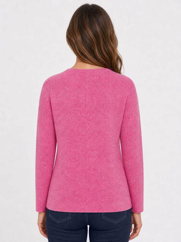 PennyPlain Crew Nk Long Sleeve - Cerise