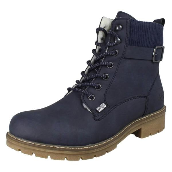 Rieker Ladies Rieker Warm Lined Water Resistant Ankle Boots Y9102