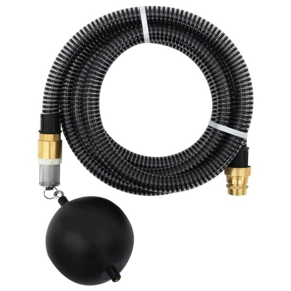 Berkfield Suction Hose with Brass Connectors Black 1.1" 3 m PVC