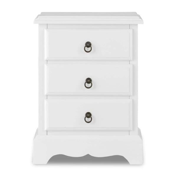 Statement Furniture Romance 3 Drawer Bedside Table. French Style Nightstand