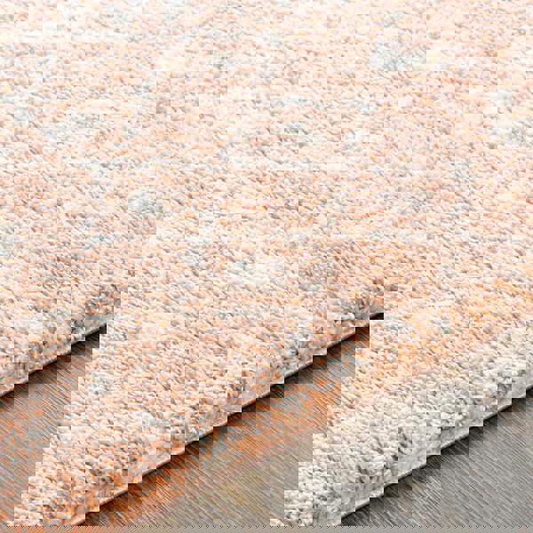 Livabliss Aliyah Shag-Global Pink Ivory Plush Soft Pile Rug