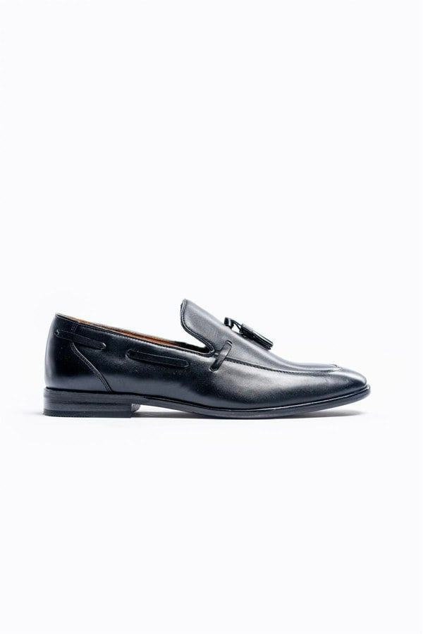 Freemont black loafers side