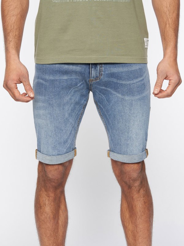 Duck and Cover Zeki Shorts Stone Wash