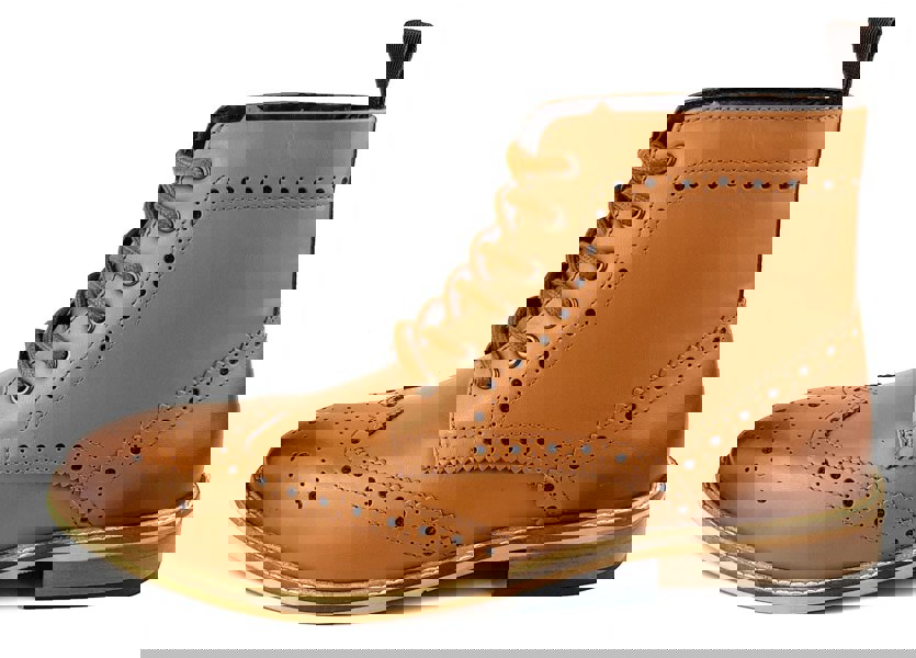 Frank James Kensington Mens Lace Brogue Leather Boots