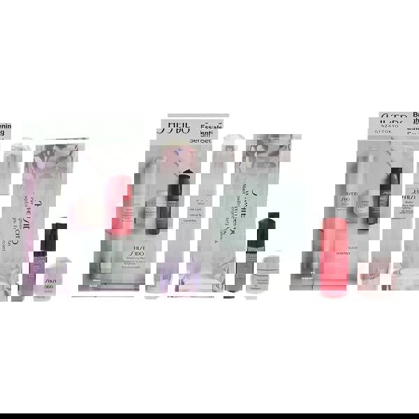 Shiseido Brightening Essentials 4 Piece Gift Set: Serum 50ml - Gel Cream 15ml -