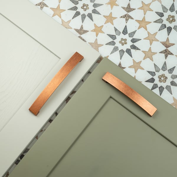 Handle & Home Antique Copper Bow Handles