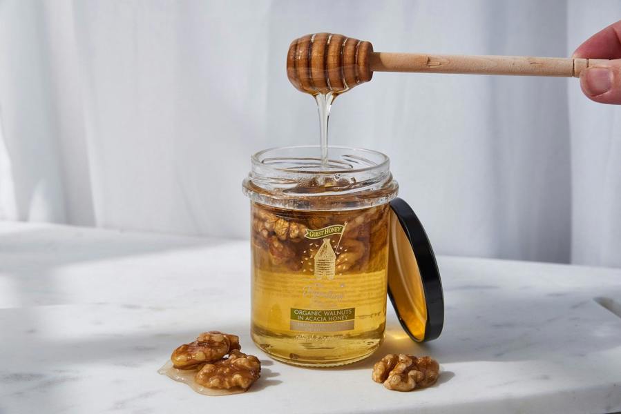 The Travelling Bee Co. Organic Walnuts in Acacia Honey