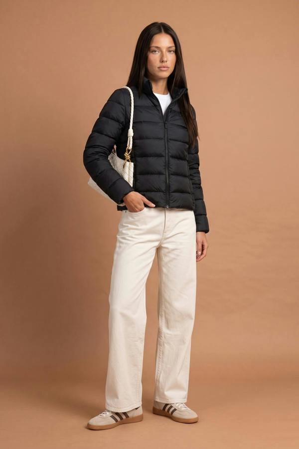 Urban Bliss Compact Puffer Jacket Black
