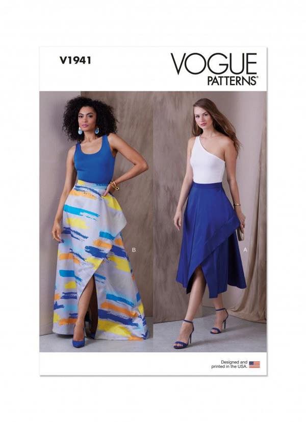 Vogue Sewing Pattern 1941, Skirts for Women, B5 (8-10-12-14-16) - Easy