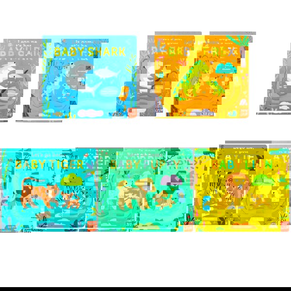 Let’s Go Home Series 5 Books Collection Set (Baby Shark, Baby T-Rex, Baby Tiger, Baby Puppy, Baby Lion)