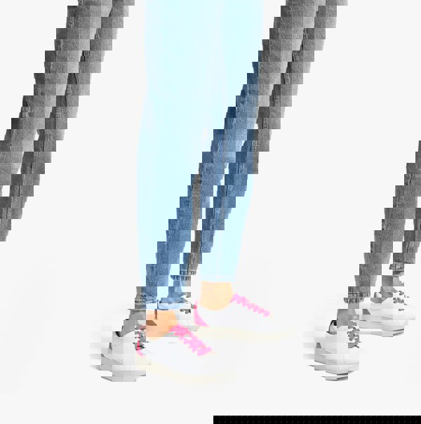 FitFlop RALLY NEON-POP Womens Trainers Urban White/Pop Pink