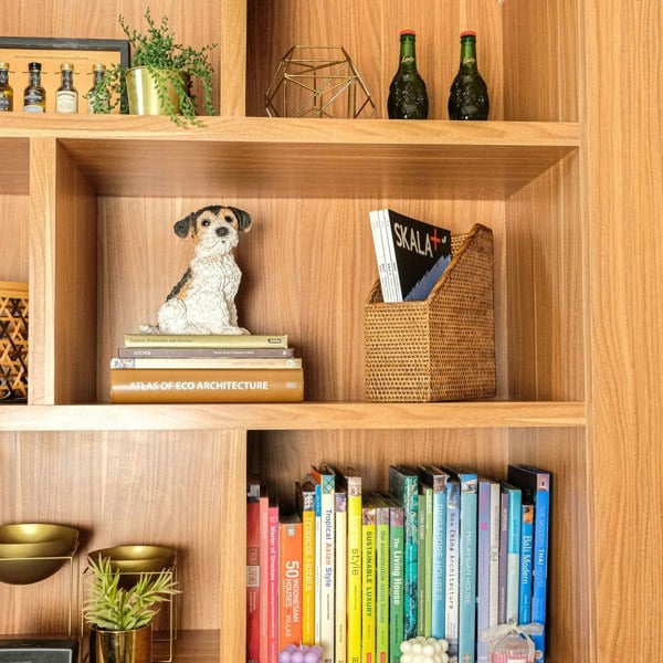 Rattan File Holder - Magazine Holder and a4 docment - Coastal Villa Homeware