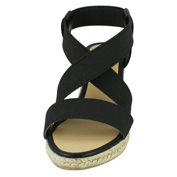 Spot On Ladies Spot On Mid Wedge Sandals F2296