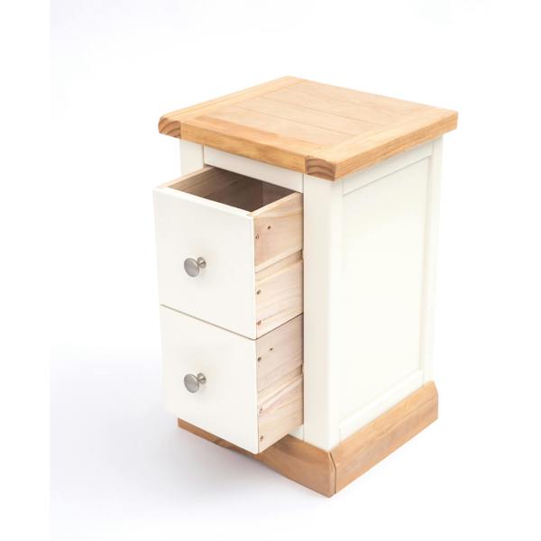 Cabinet Bits Trevi 2 Drawer Petite Bedside Table