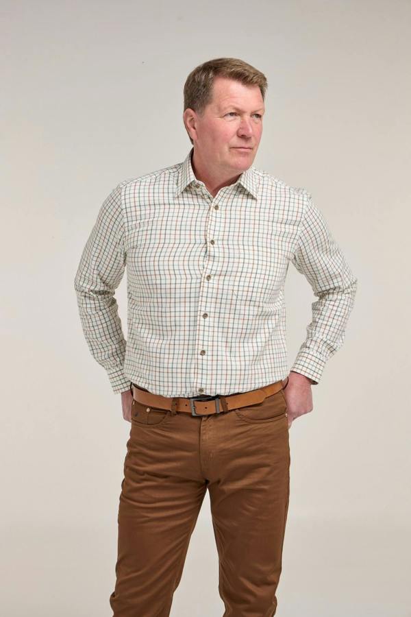 Hunter Green Tattersall Check Warm Handle Shirt