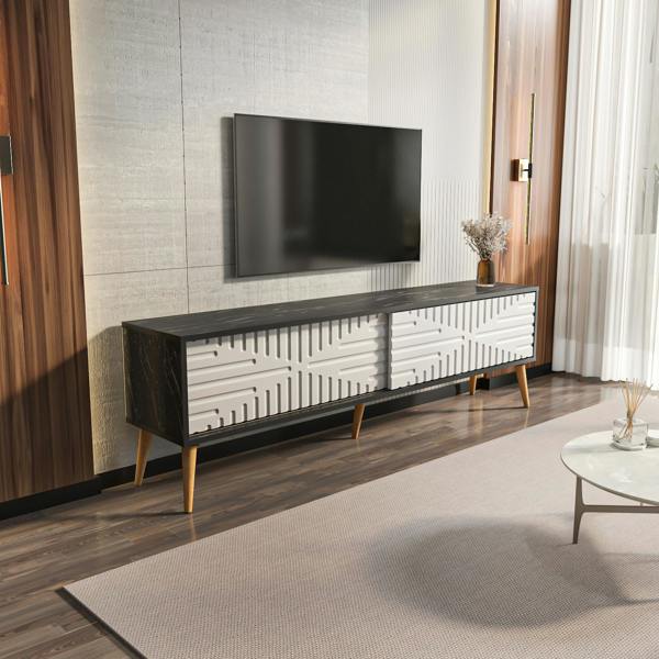 Decorotika Riso Modern Tv Stand TV Cabinet for TV's up to 65"