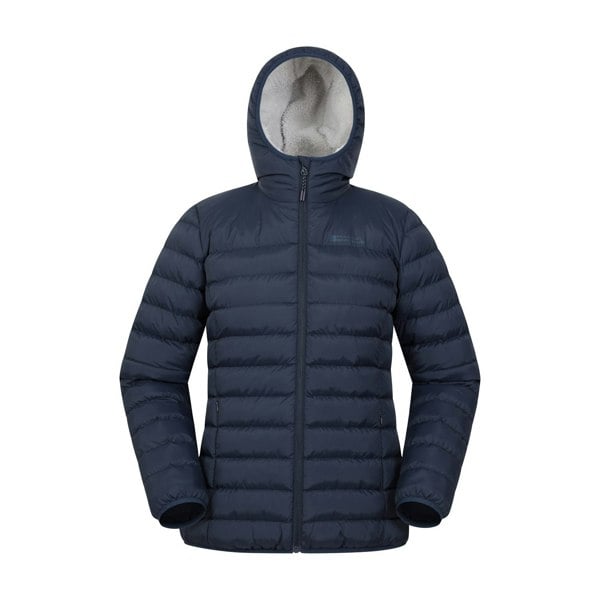 Mountain Warehouse Womens/Ladies Faux Fur Lined Padded Jacket - Navy