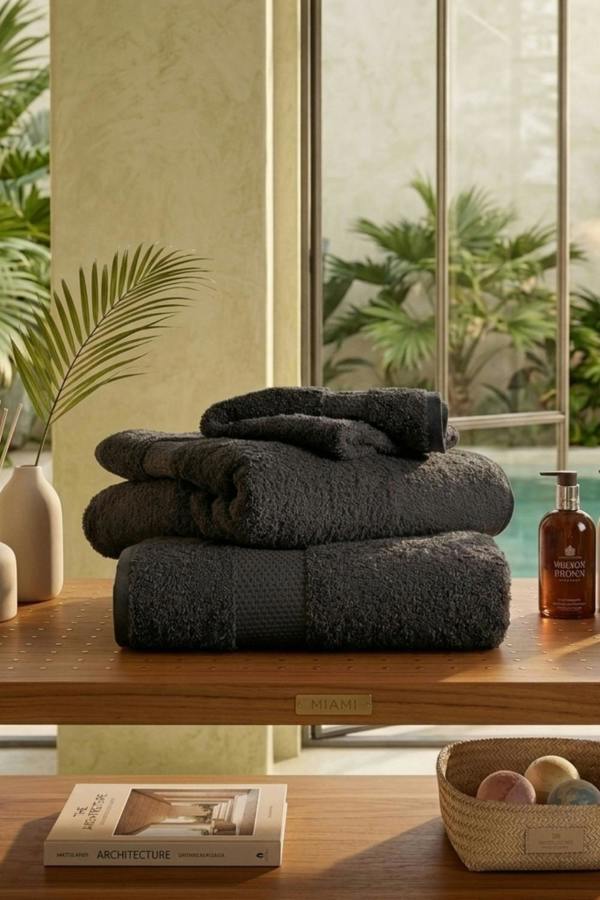 Dyzi Supersoft Absorbent Egyptian Cotton Bathroom Towels 550GSM