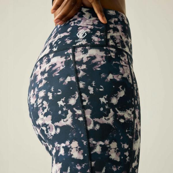 Dare 2B Womens/Ladies Influential II Abstract Leggings - Navy Ink - 