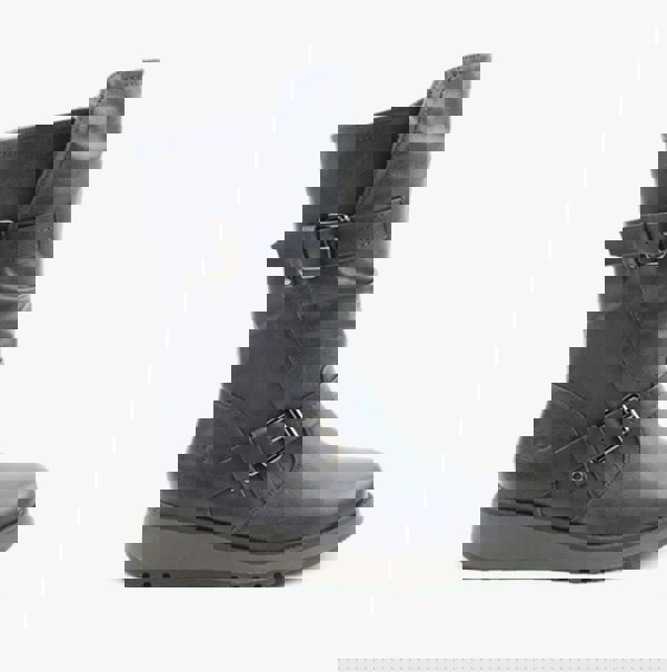 Heavenly Feet HANNAH4 Womens Mid Calf Boots Navy