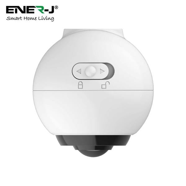ENER-J Wireless Battery Security Camera, 1080p Smart Home CCTV Camera, PIR Motion Detection, Rechargeable, No Subscription, UK Model