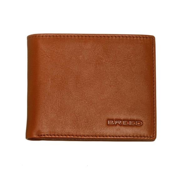 Breed Locke Genuine Leather Bi-Fold Wallet - Brown - BRDWALL001-BRN