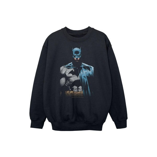 Batman Boys Close Up Cotton Sweatshirt - Black