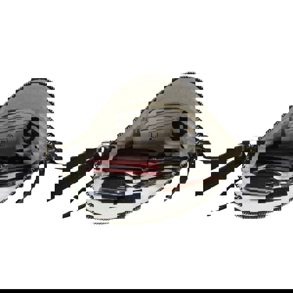 Assots London 'AGATHA' Black Vintage Polished VT Real Leather Crossbody Bag