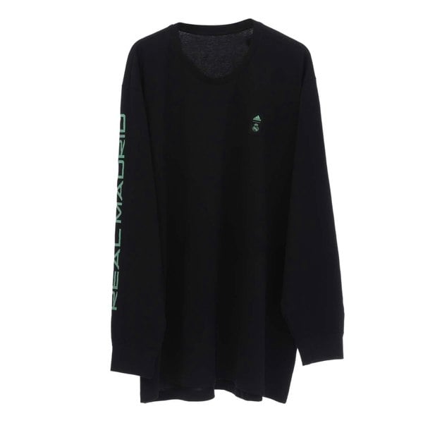 Adidas Mens Performance Long-Sleeved T-Shirt - Black/Green