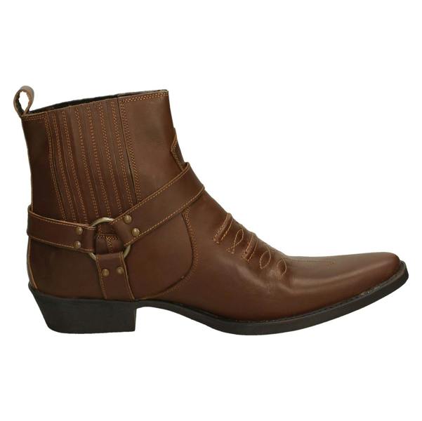 Maverick Mens Maverick Leather Ankle Cowboy Boots A3003