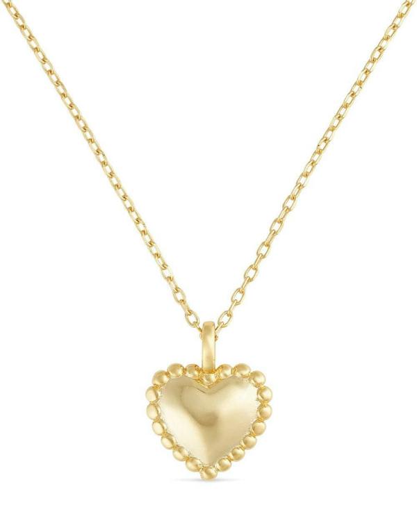 Dainty 18K Gold Heart Love Necklace - Necklaces - Elk & Bloom