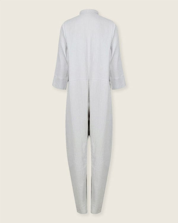 Shana Sky Blue Collared Jumpsuit- image 8