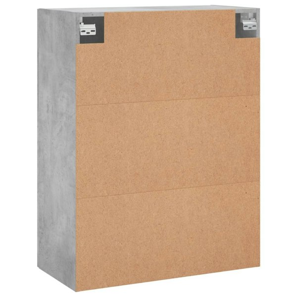 Berkfield Wall Mounted Cabinet Concrete Grey 69.5x34x90 cm