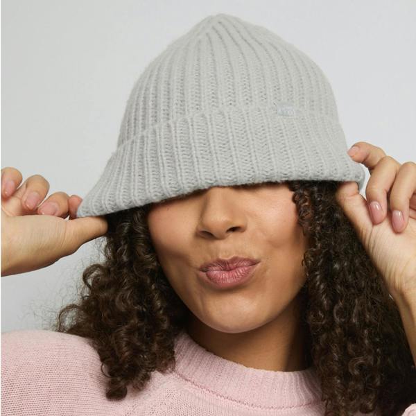 Silver Cloud Beauty Silver Cloud Silver Infused Satin Lined Beanie - Grey