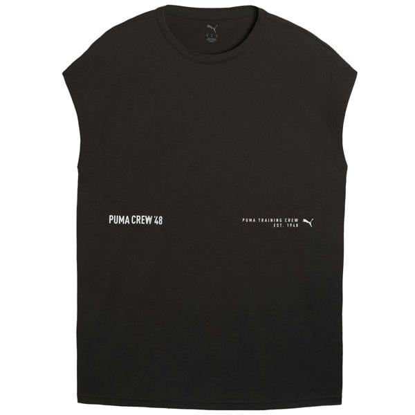 Puma Mens Graphic Print Relaxed Fit Vest Top - Puma Black - 