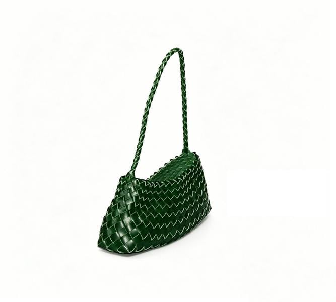 RIMINI Weaving Eco Leather Bag 'Erica' - Green