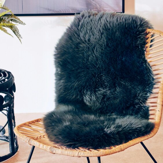 Bosie Sheepskin Gunmetal Rug