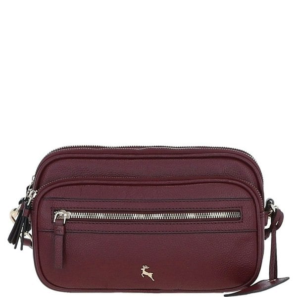 'Sogno di Cuoio' Compact Twin Zip Crossbody Bag: X-35