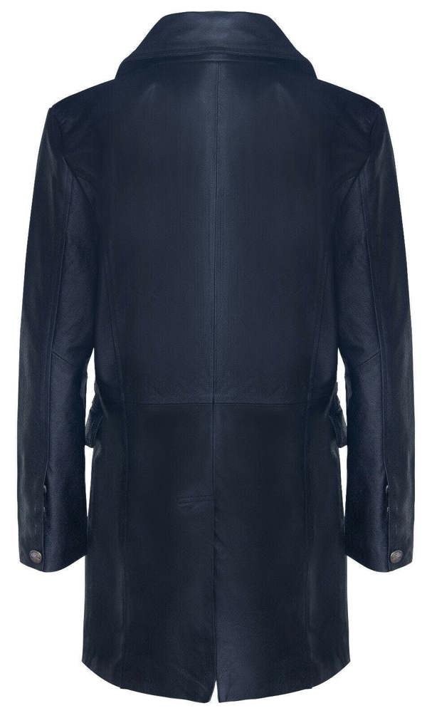 Infinity Leather Mens Cowhide Leather Peacoat-Cordoba