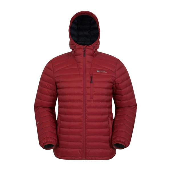 Mountain Warehouse Mens Henry II Extreme Down Filled Padded Jacket - Dark Red - 