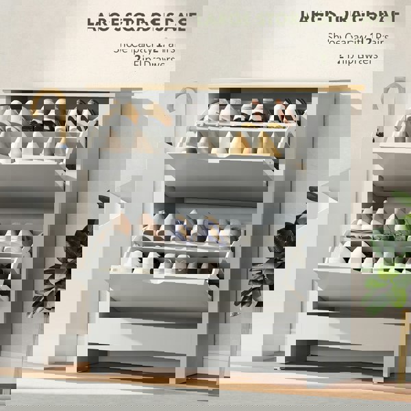 Flip-down Shoe Cabinet